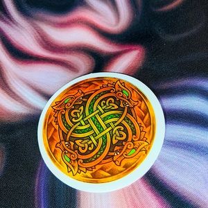 Dragon Spiritual Mandala Talisman Medallion Totem Decor Sticker